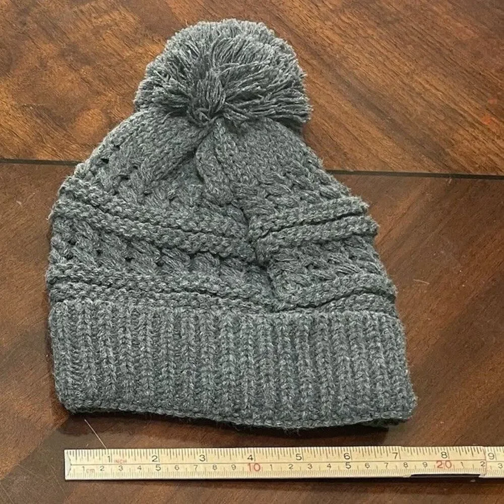 Chunky Knit Charcoal Grey Beanie & Scarf Set Fringe Cozycore Gorpcore Boho Snow